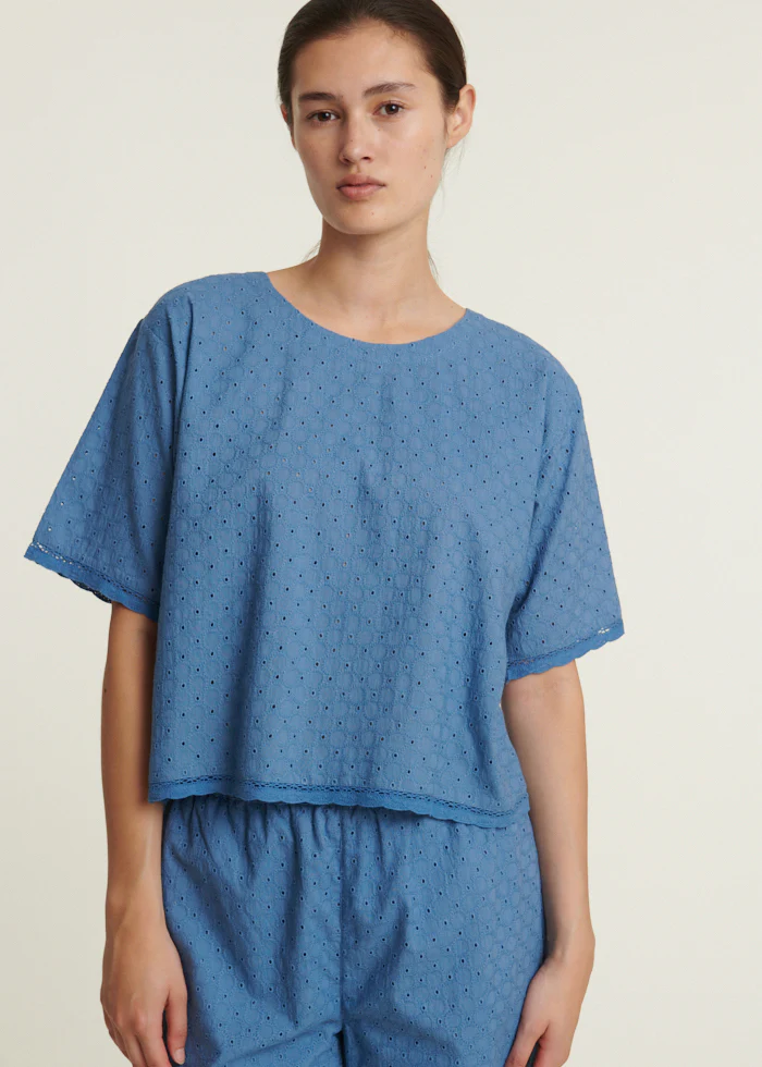 Basic Apparel Adie Crop Tee Quiet harbor - Image 5