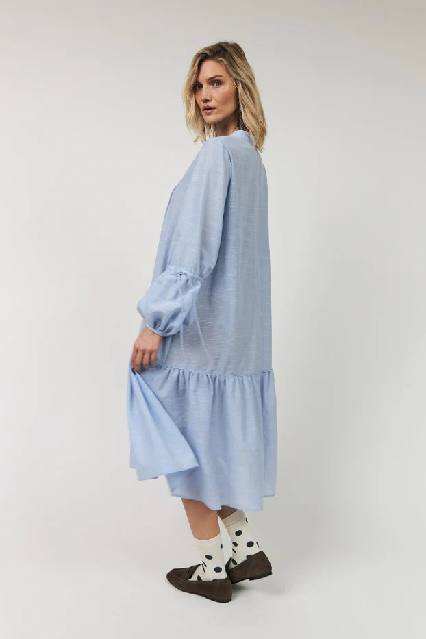 Lollys Laundry AlannaLL Maxi Dress LS light blue - Image 2