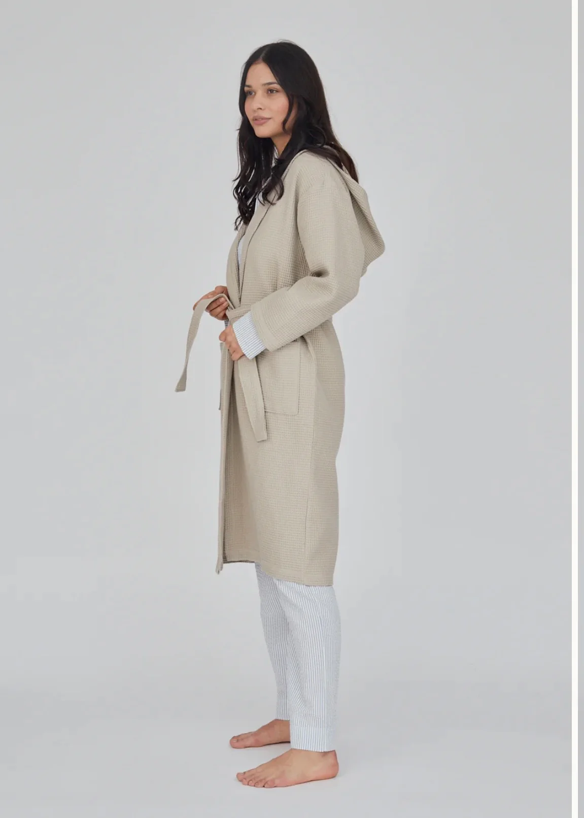 Basic Apparel Nora Long Robe GOTS feather gray - Image 2