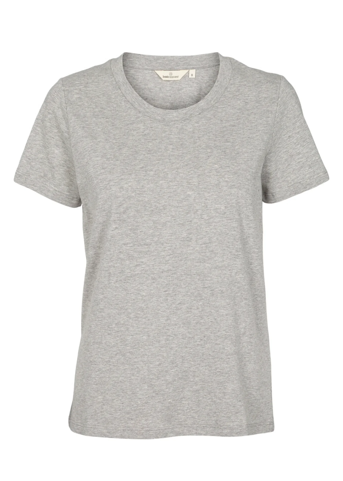 Basic Apparel Rebekka Tee Light Grey Melange