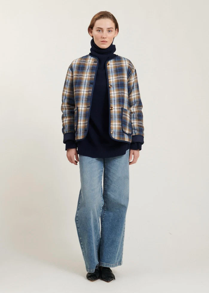 Basic Apparel Trudie Jacket tobacco brown/classic blue