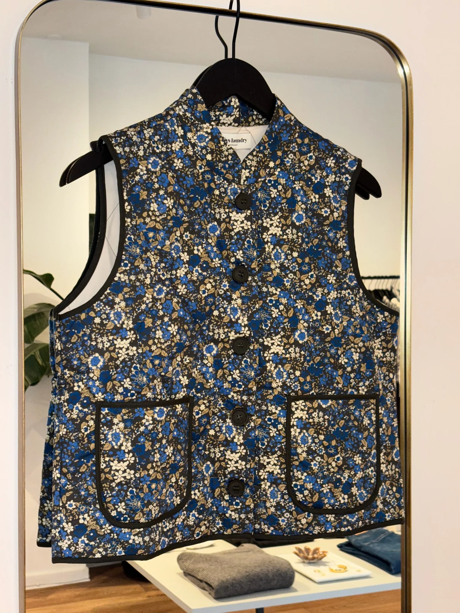 Lollys Laundry CairoLL Quilted Vest blue - Image 4