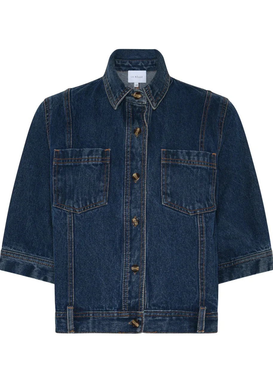 La Rouge Cope Jacket Washed Denim - Image 2