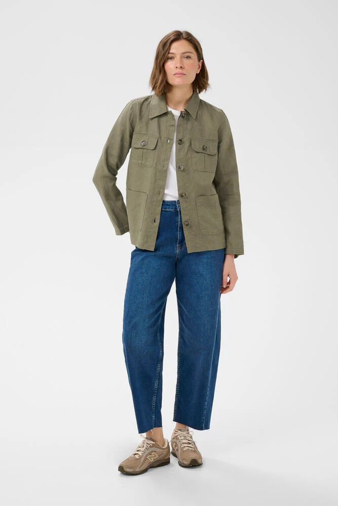 Part Two ElnoraPW Shirtjacket kalamata