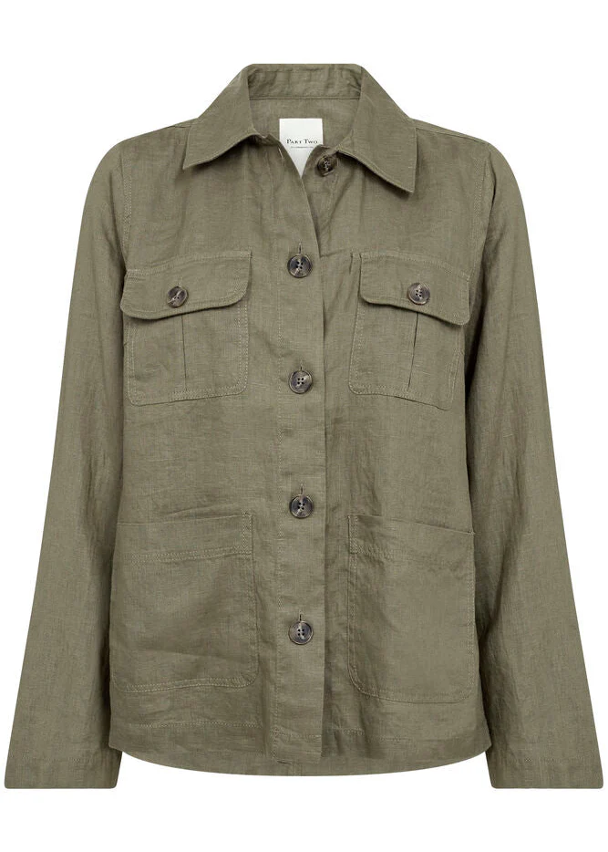 Part Two ElnoraPW Shirtjacket kalamata - Image 3