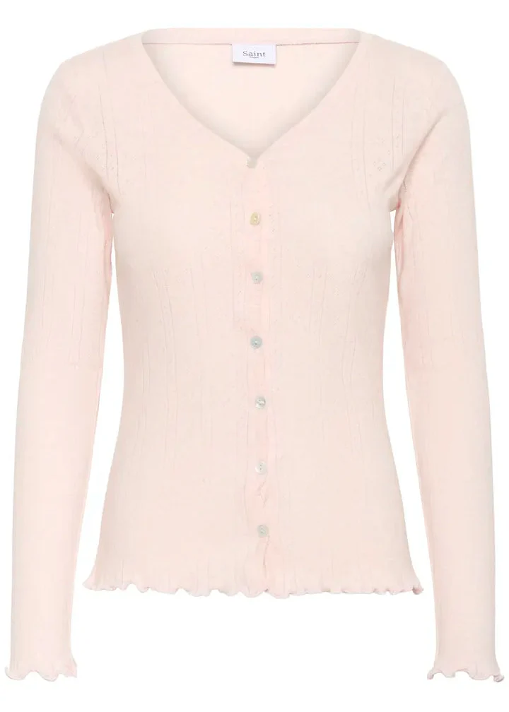 Saint Tropez GruSZ Cardigan Barely Pink