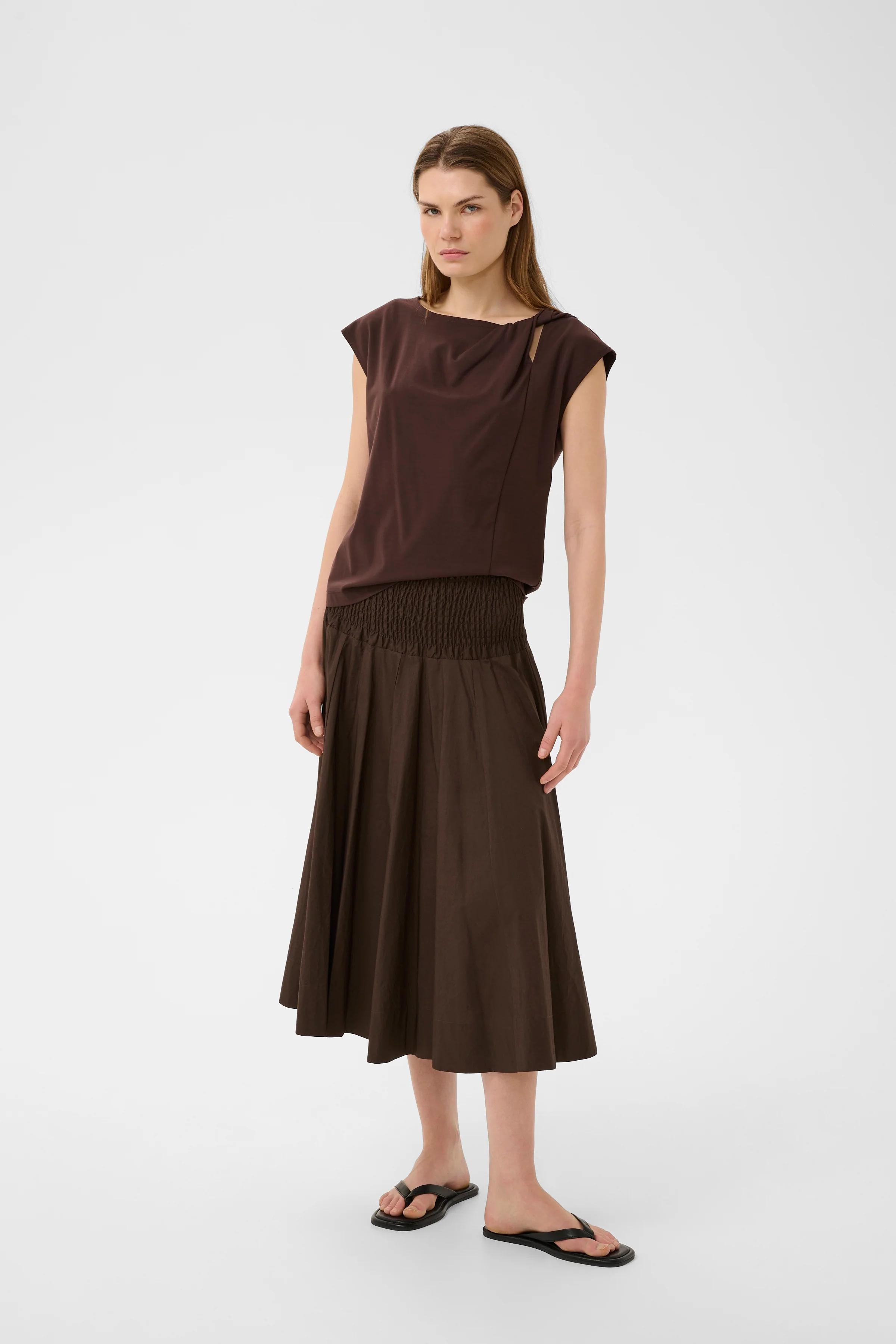 InWear Raven skirt Coffee Bean Brown - Image 5