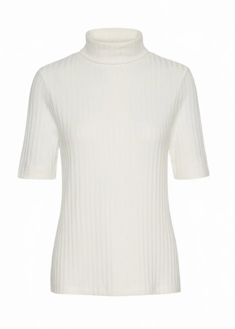 My Essential Wardrobe JanniMW Rollneck Blouse Snow White