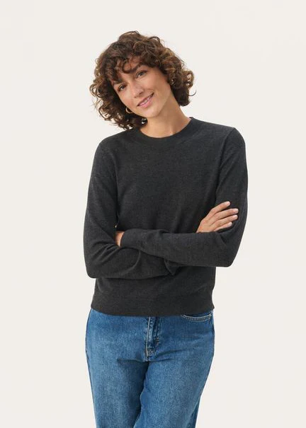 Part Two JaylynPW Pullover Dark Grey Melange (mørkegrå) - Image 2