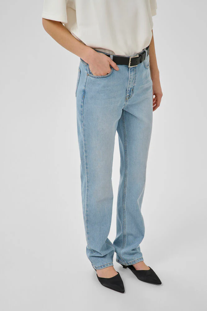My Essential Wardrobe Jeans Straight 07 The Isa Light blue wash - Image 3