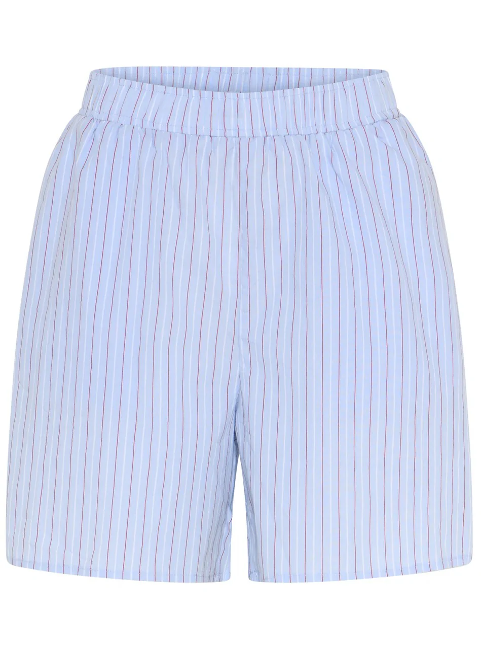 La rouge Josephine Shorts Red/Blue Stripe - Image 2