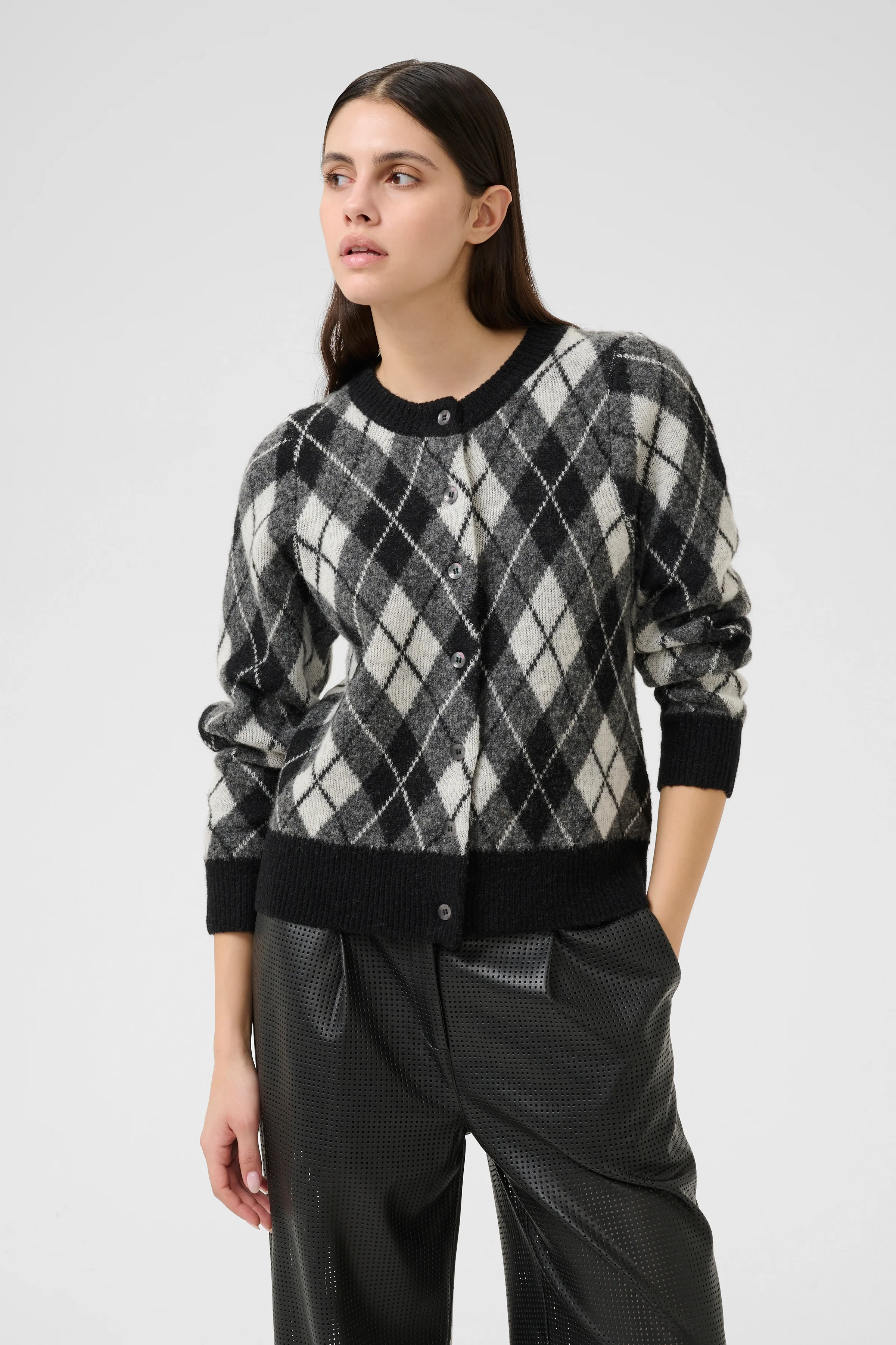Karen by Simonsen KBConstantine Cardigan Black Harlequin