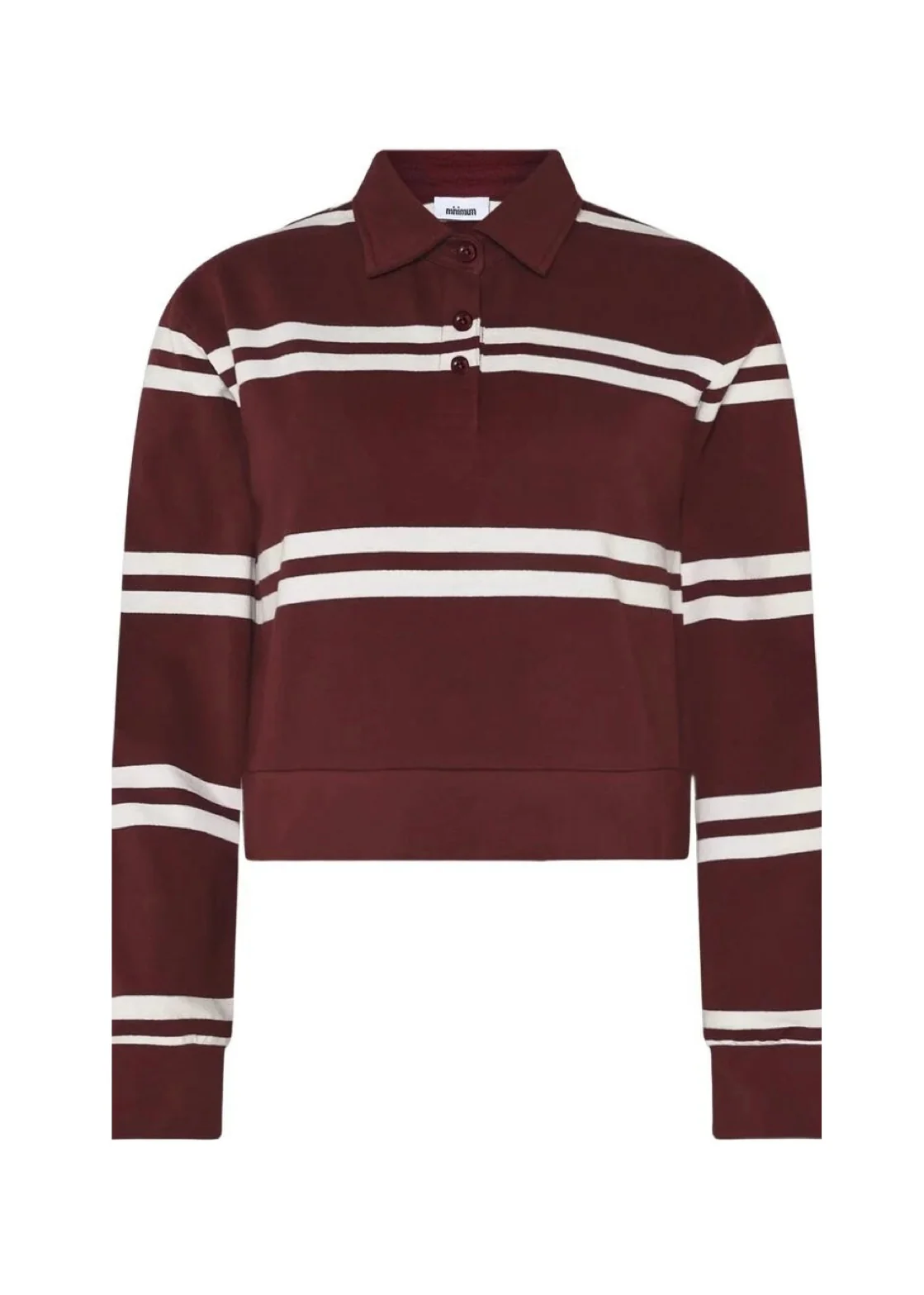Minimum Bianca Polo GOTS Merlot
