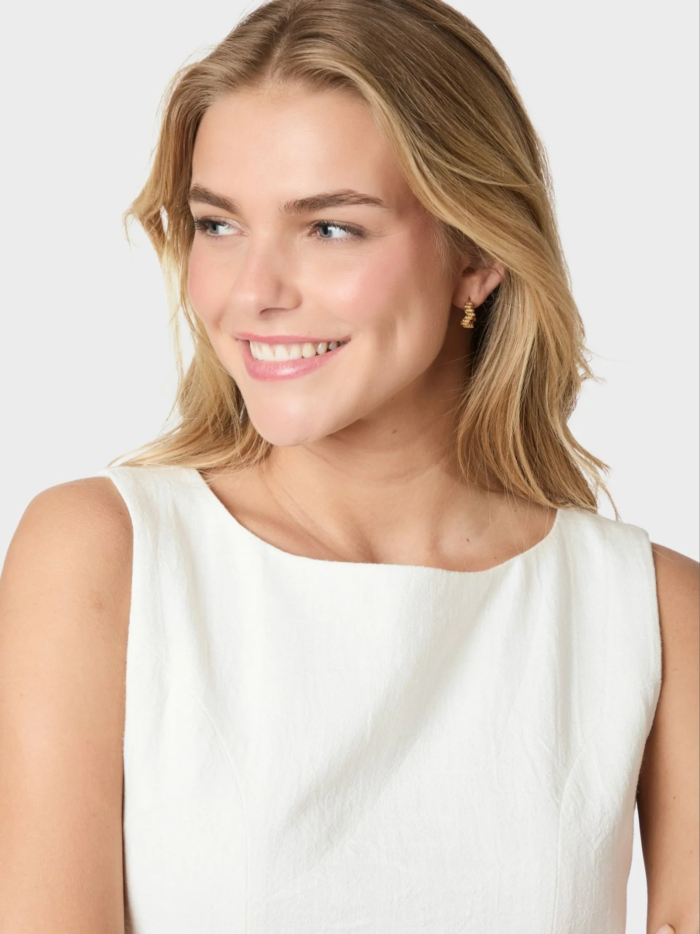 Neo Noir Bruna Ramie Dress Off White - Image 7