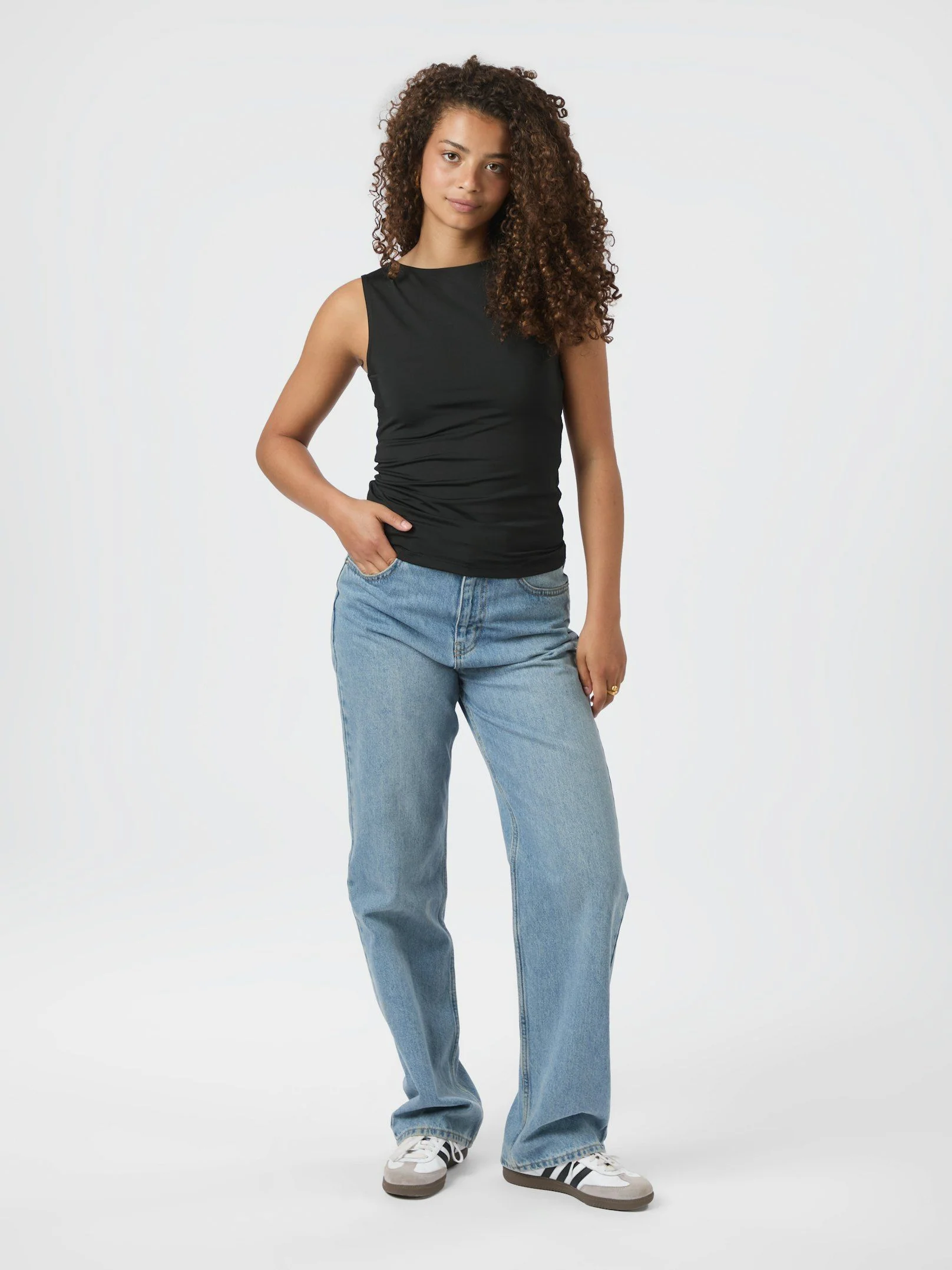 Neo Noir Ditty Jersey Top Black - Image 2