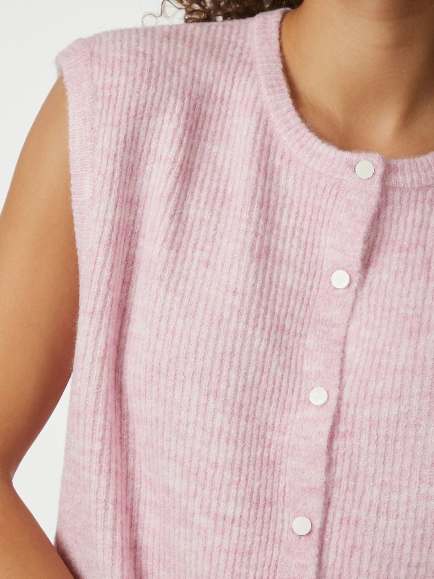 Neo Noir Everest Knit Vest Light Pink - Image 3