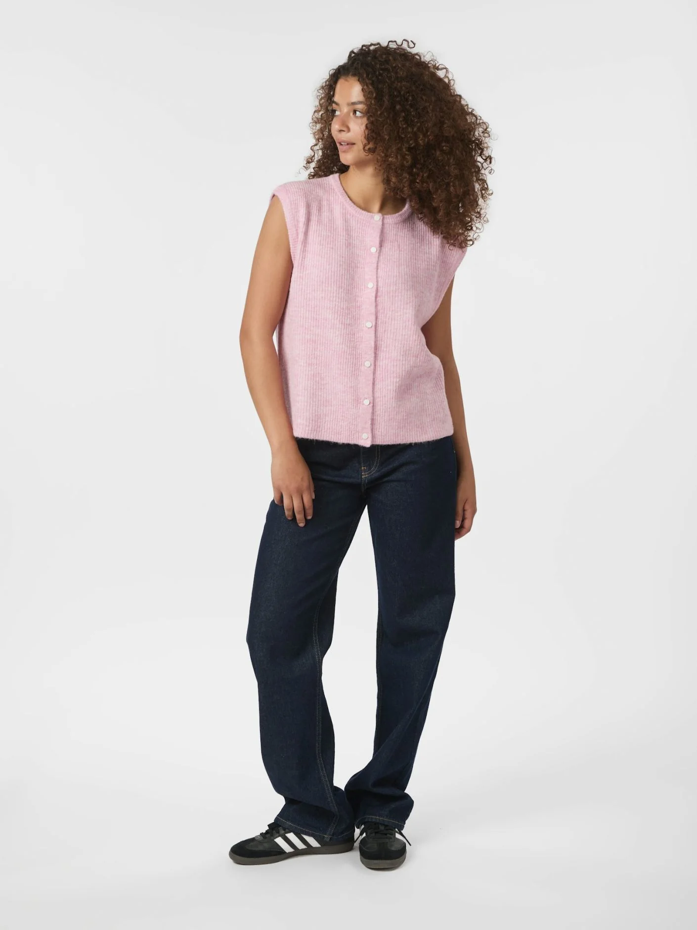 Neo Noir Everest Knit Vest Light Pink - Image 4