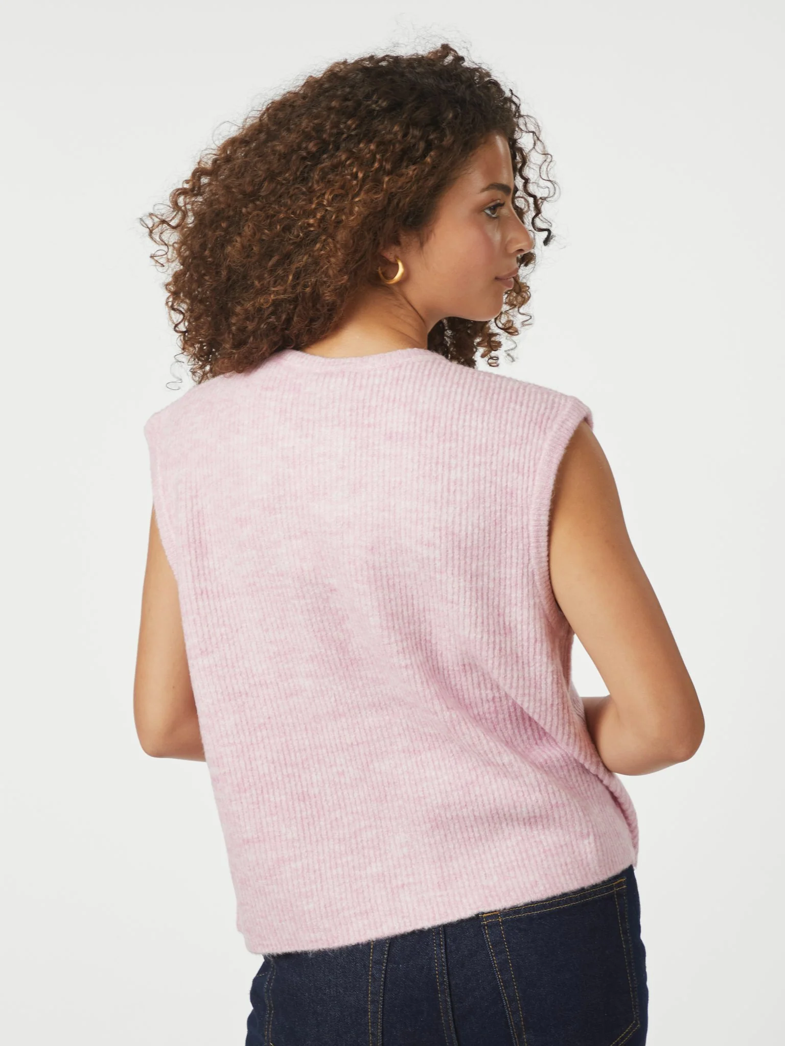 Neo Noir Everest Knit Vest Light Pink - Image 5