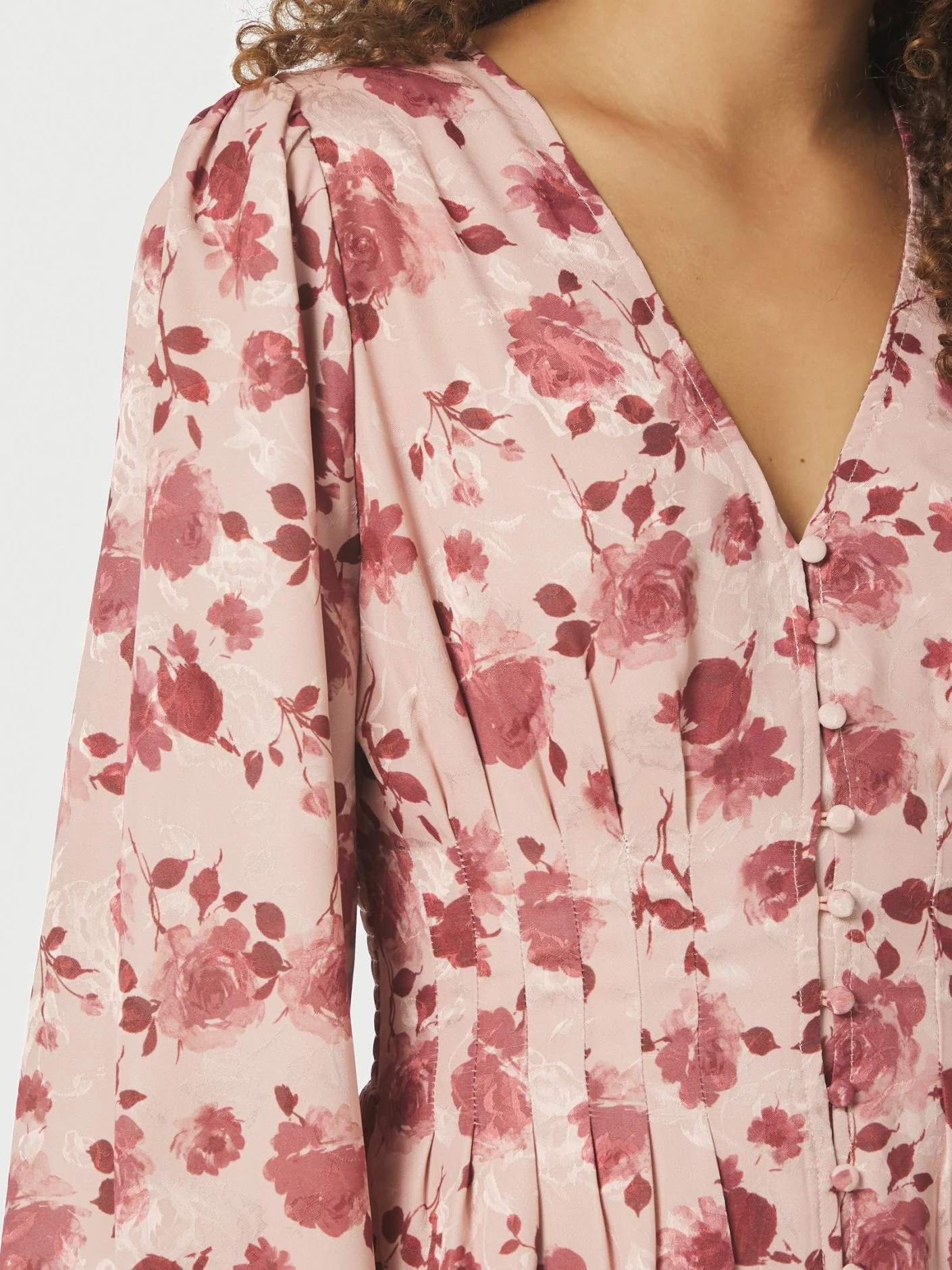 Neo Noir Jellie Print Dress Dusty Rose - Image 7