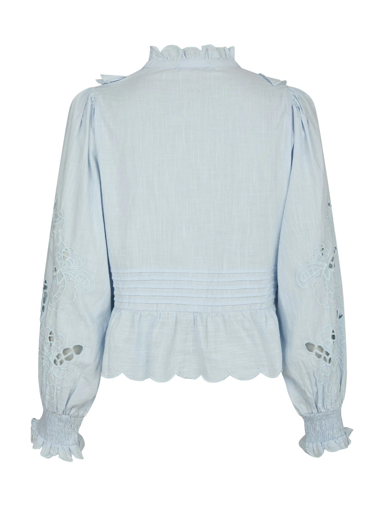 Neo Noir Petrine Embroidery Blouse Light blue - Image 5