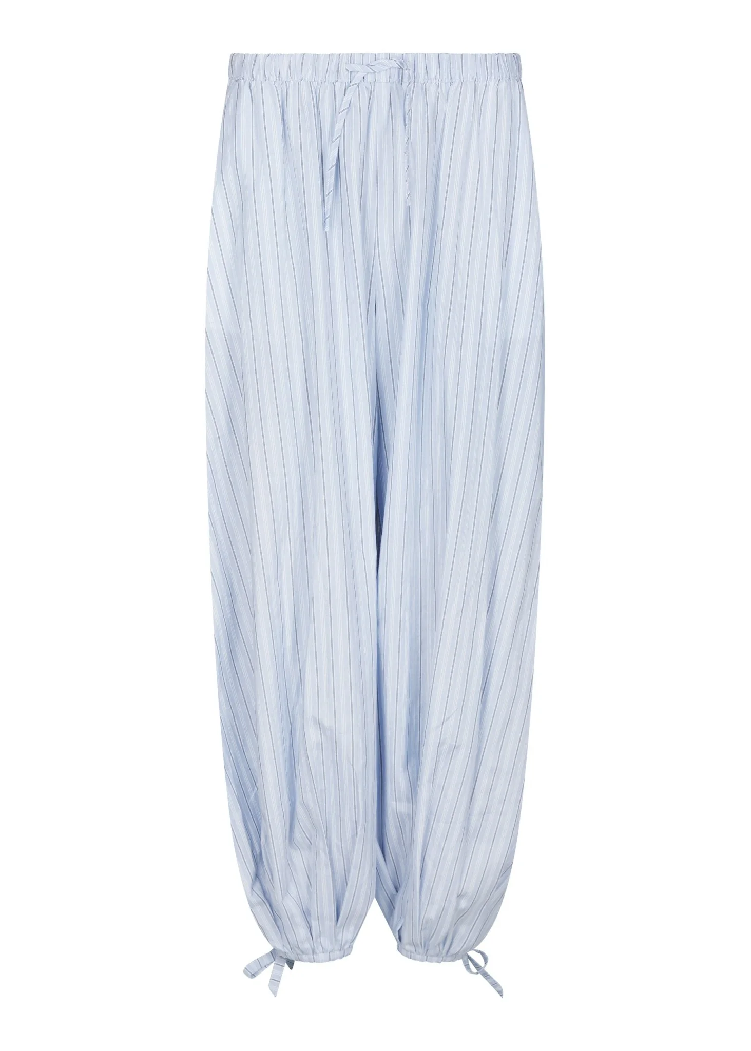 Neo Noir Roxane Balloon Double Stripe Pants Light Blue - Image 5
