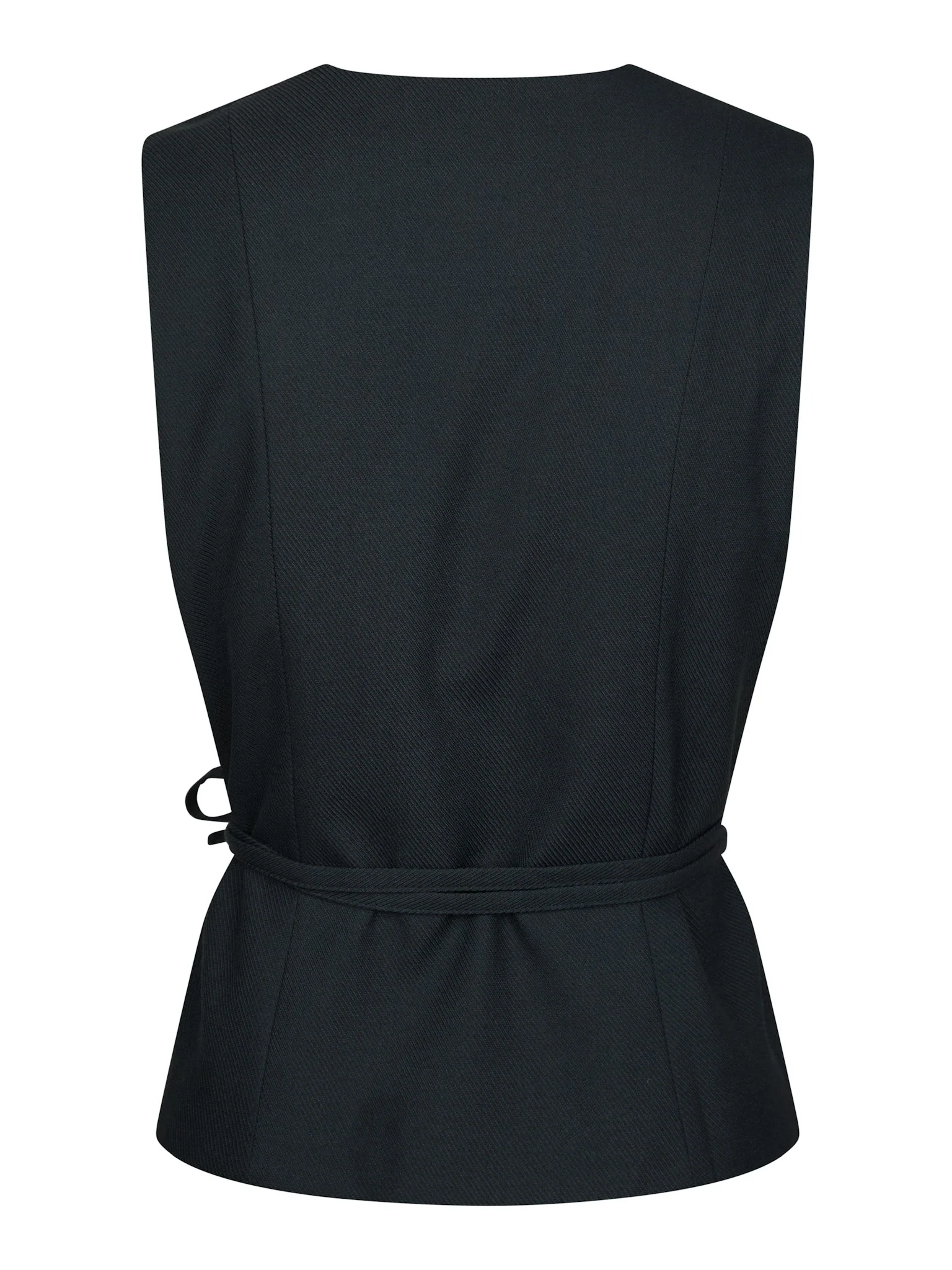 Neo Noir Samara Melange Waistcoat Navy - Image 3
