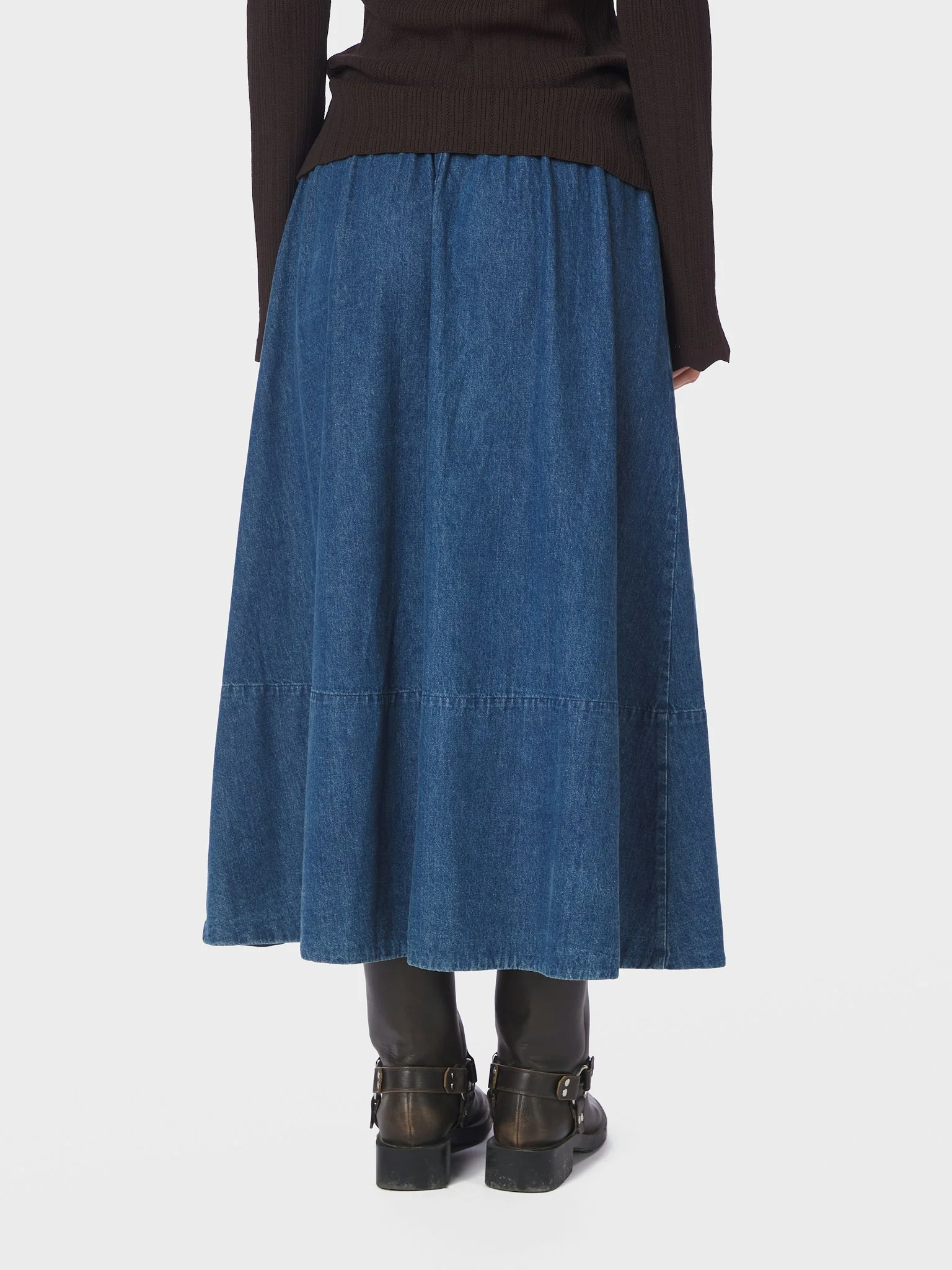 Neo Noir Yara Denim Skirt Blue - Image 5