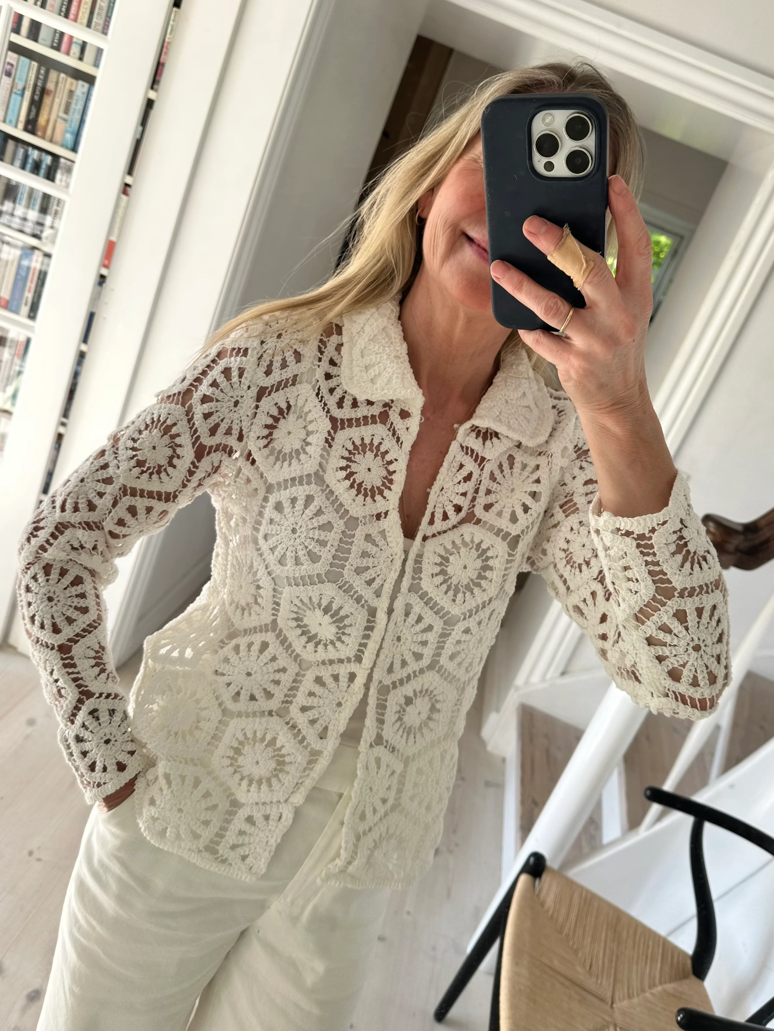 Urban Pioneers Olena LS blouse white - Image 2