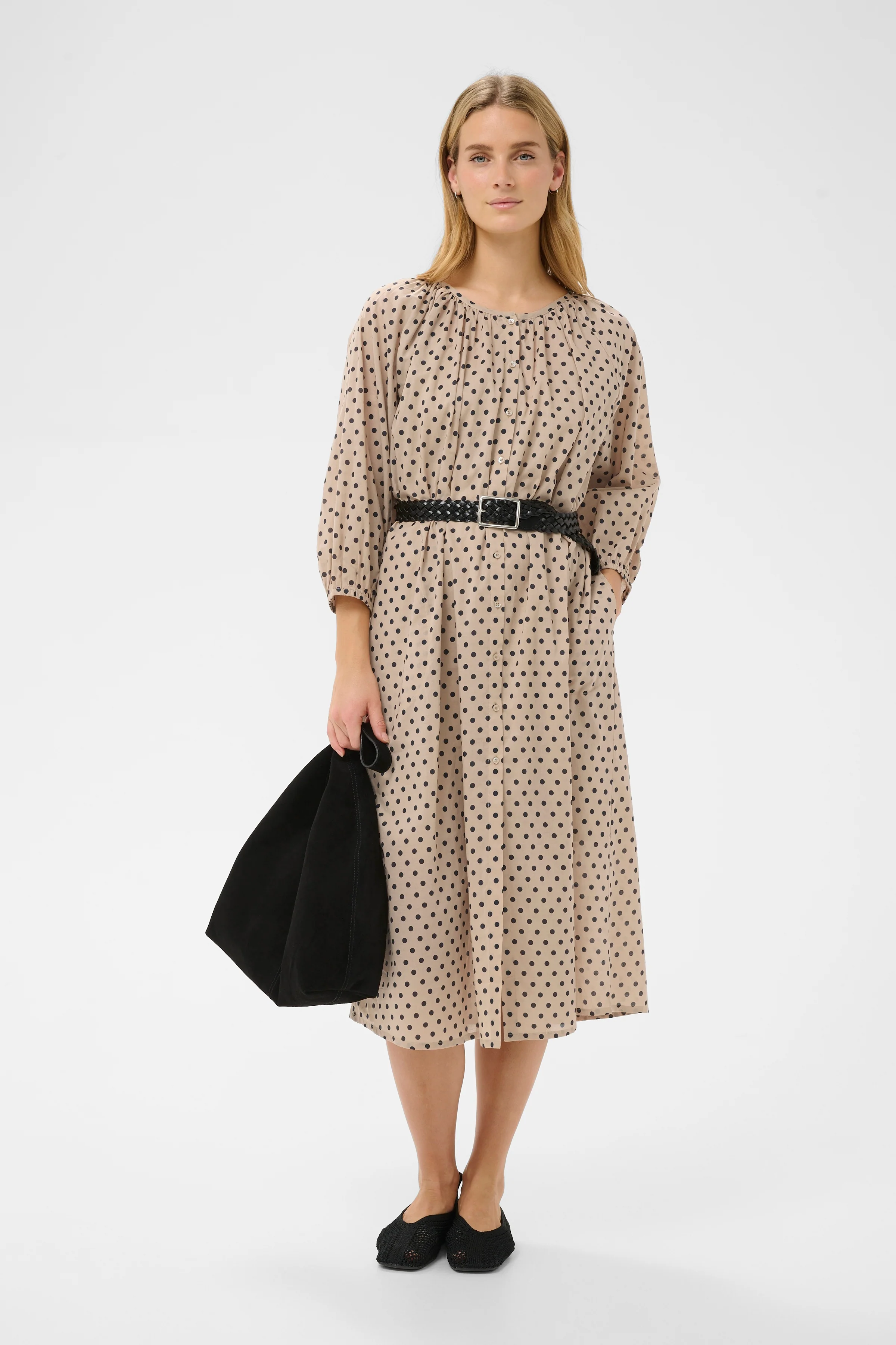Part Two AvandiPW Dress Blue Dot
