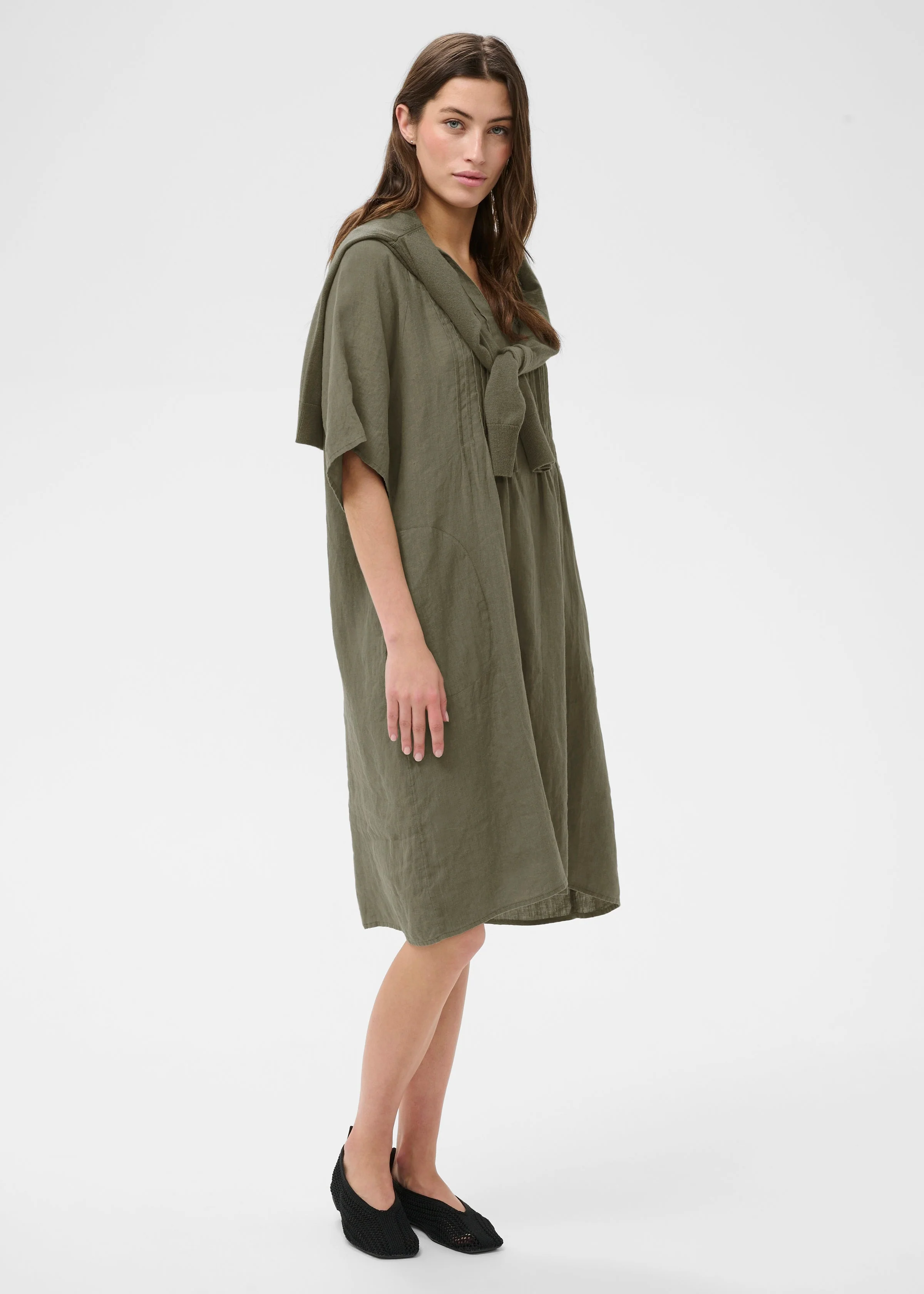 Part Two AylaPW Dress Smokey Olive
