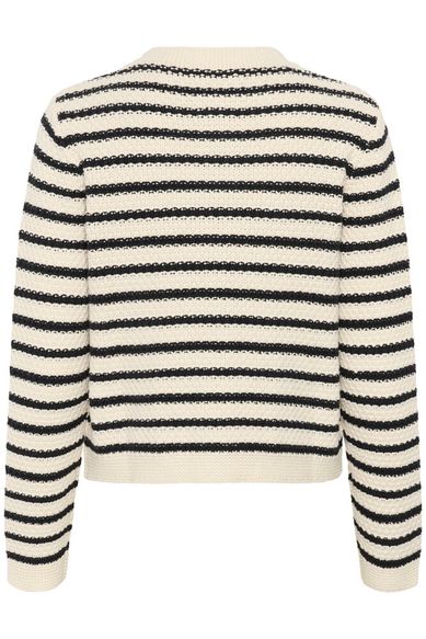 Part Two ElmiePW Cardigan off-white navy stripe - Image 9