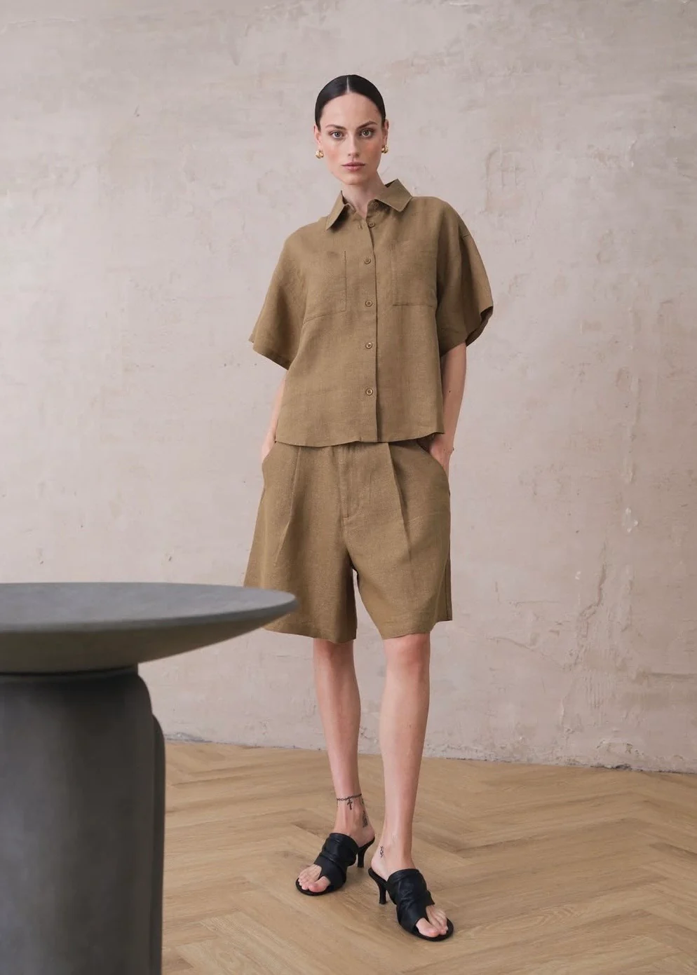 Pieszak PD-Fie Glam Shirt Lead Brown - Image 10