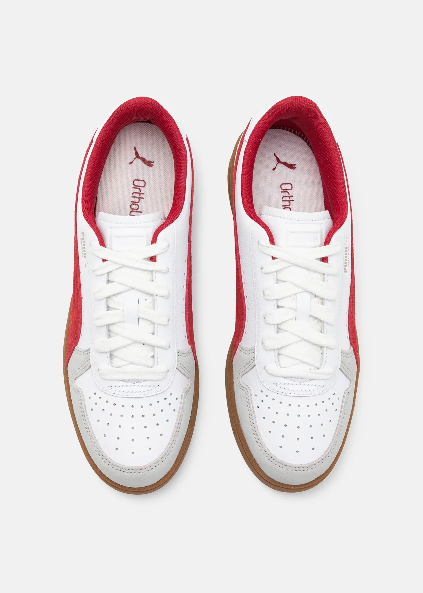 Puma Indoor white dark crimson gum red - Image 4