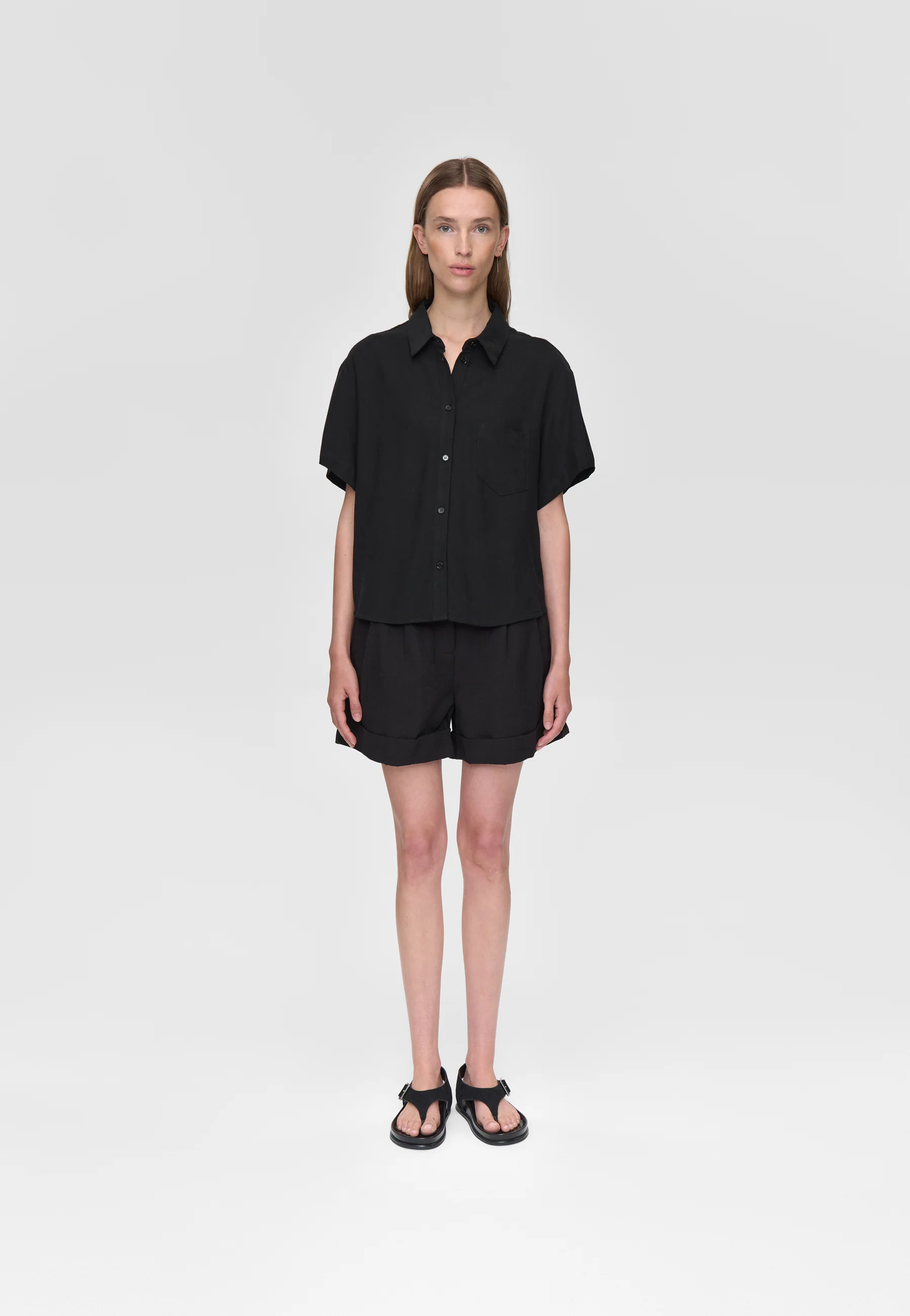 Minimum Sage shirt black - Image 3