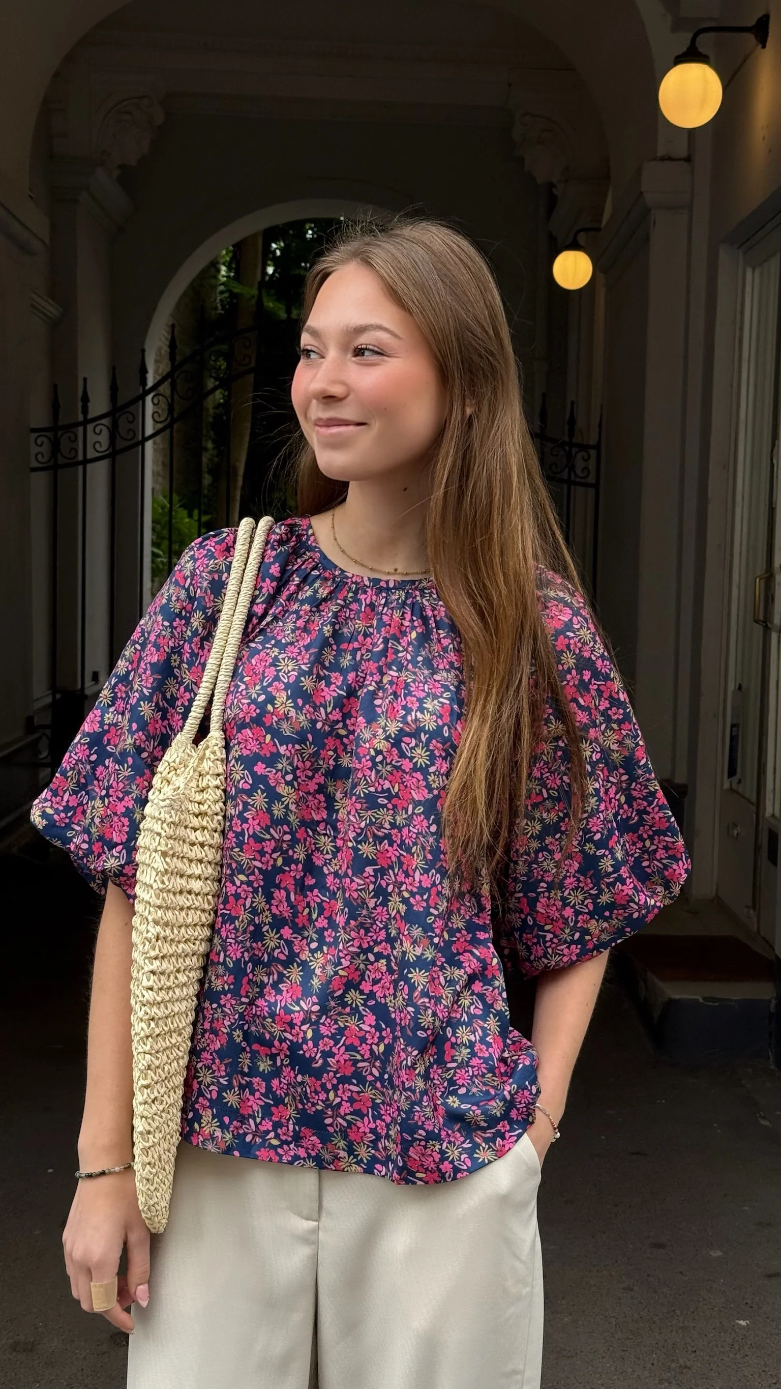 Saint Tropez OnneliSZ blouse Navy Peony bloom - Image 7
