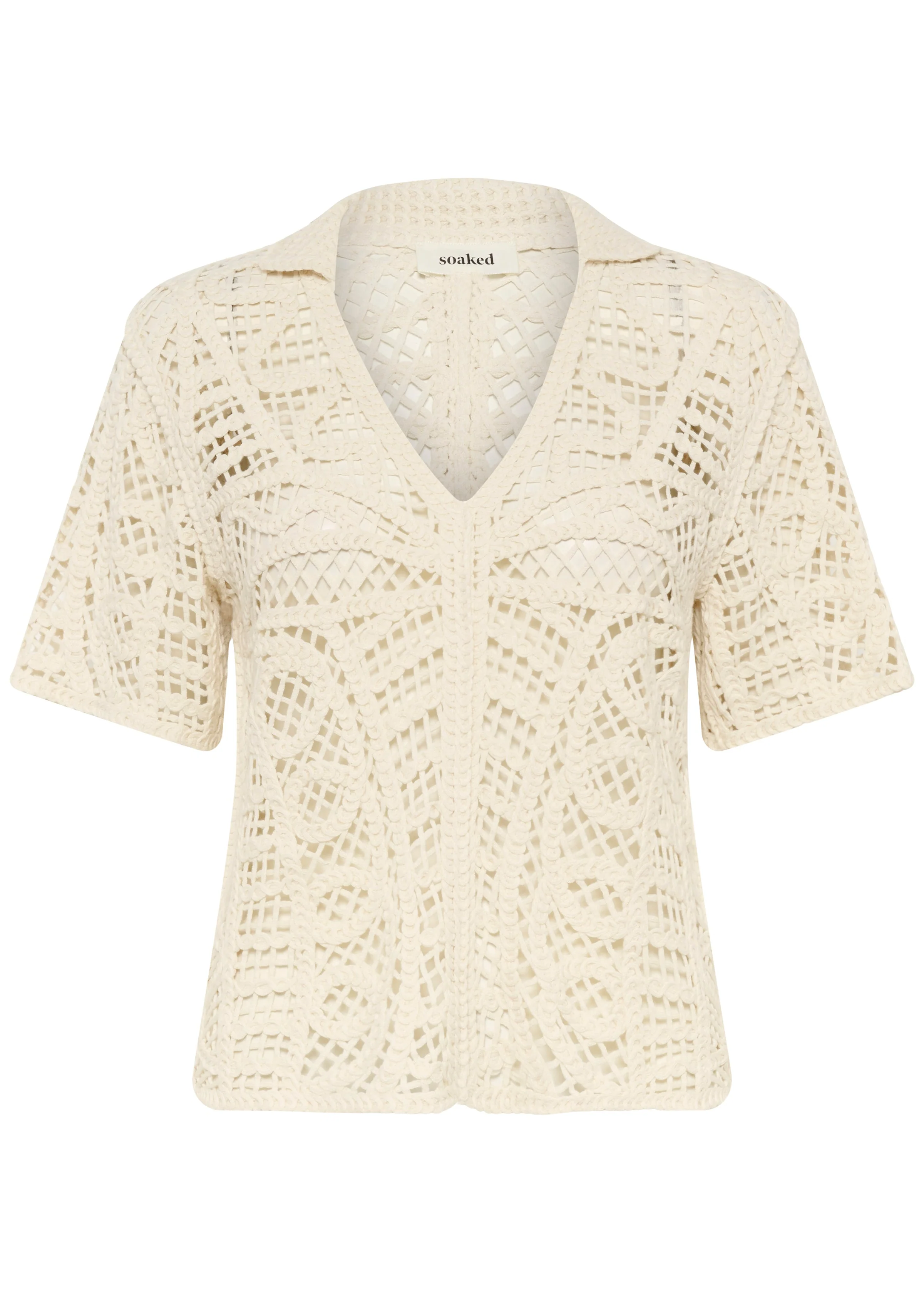 Soaked in Luxury SLAnamy Polo Blouse Turtledove - Image 4
