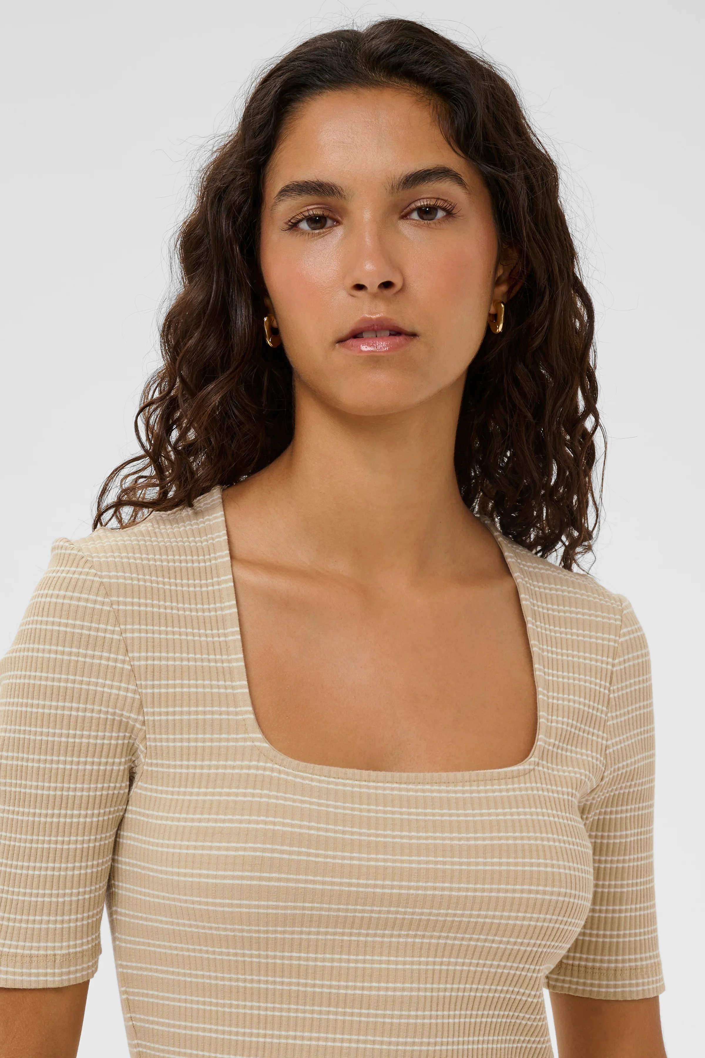 Soaked in Luxury SLSimone Striped Dress SS white pepper - Image 4
