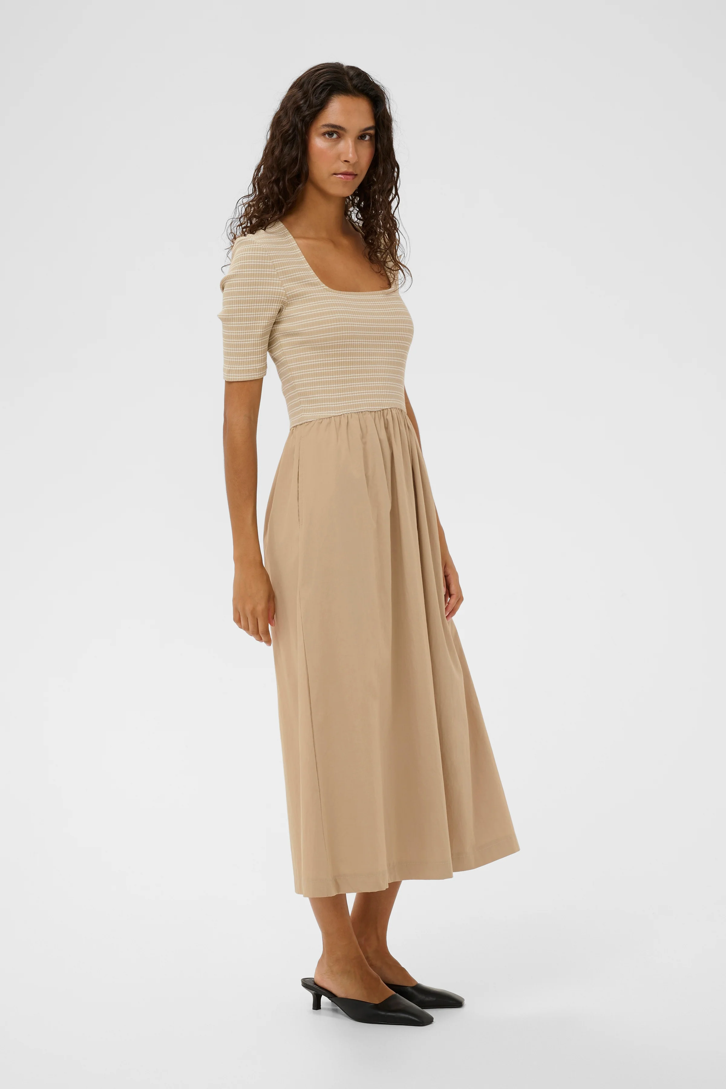 Soaked in Luxury SLSimone Striped Dress SS white pepper - Image 5