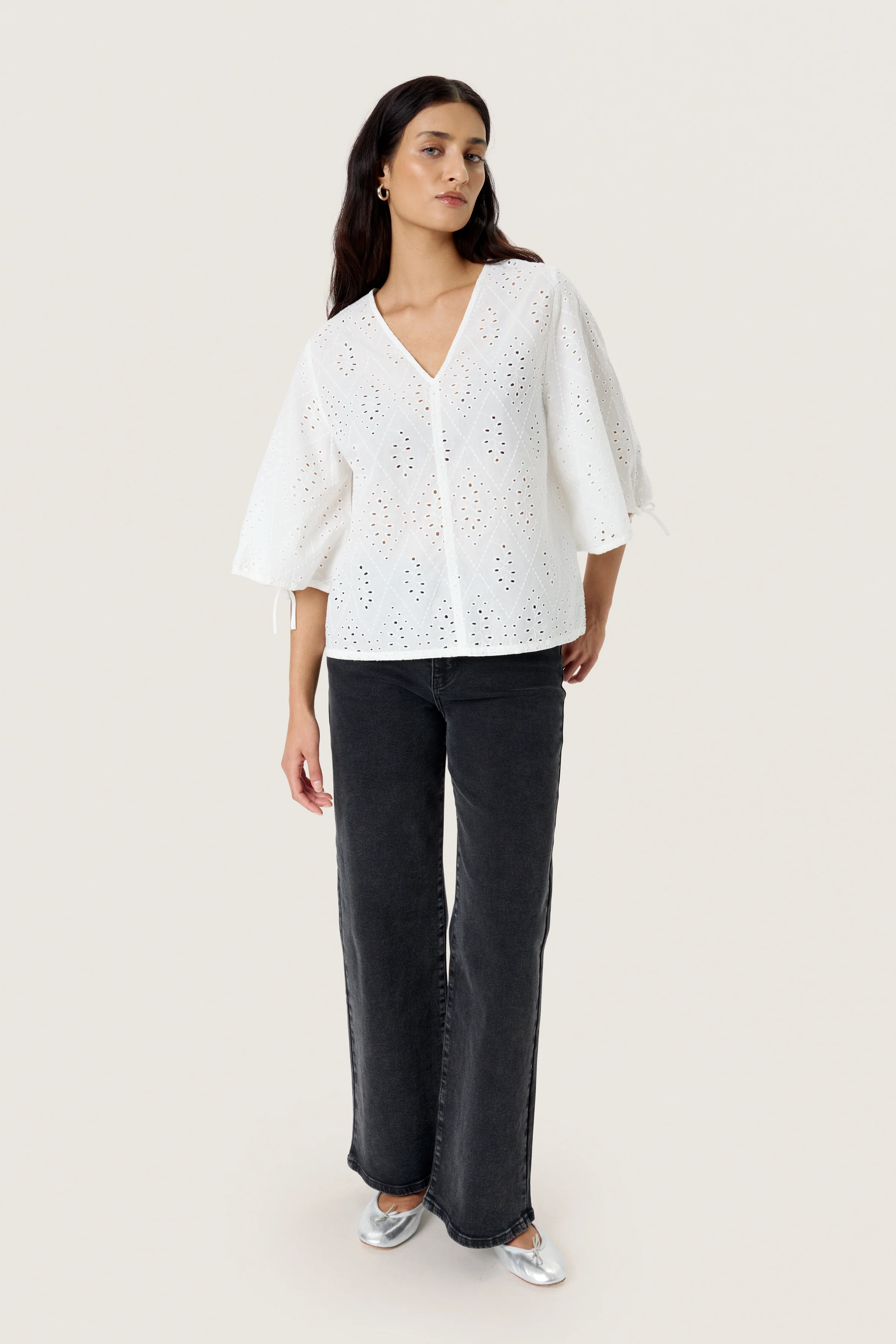 Soaked SLJoella Blouse SS Broken White - Image 9