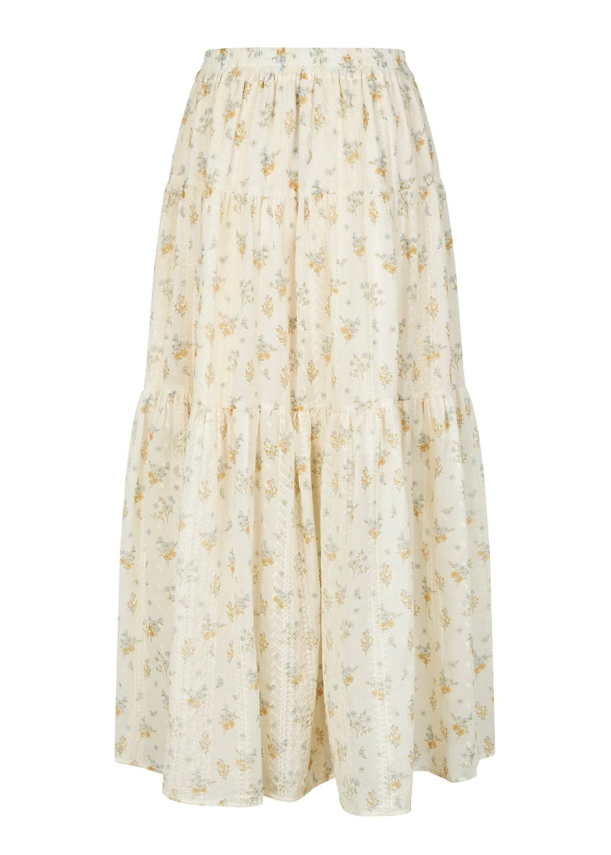 Lollys Laundry SunsetLL Maxi Skirt Creme - Image 2