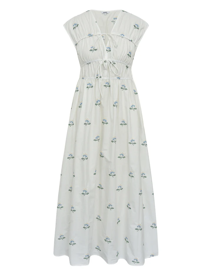 MbyM Taneil Long-M dress blue flower - Image 4