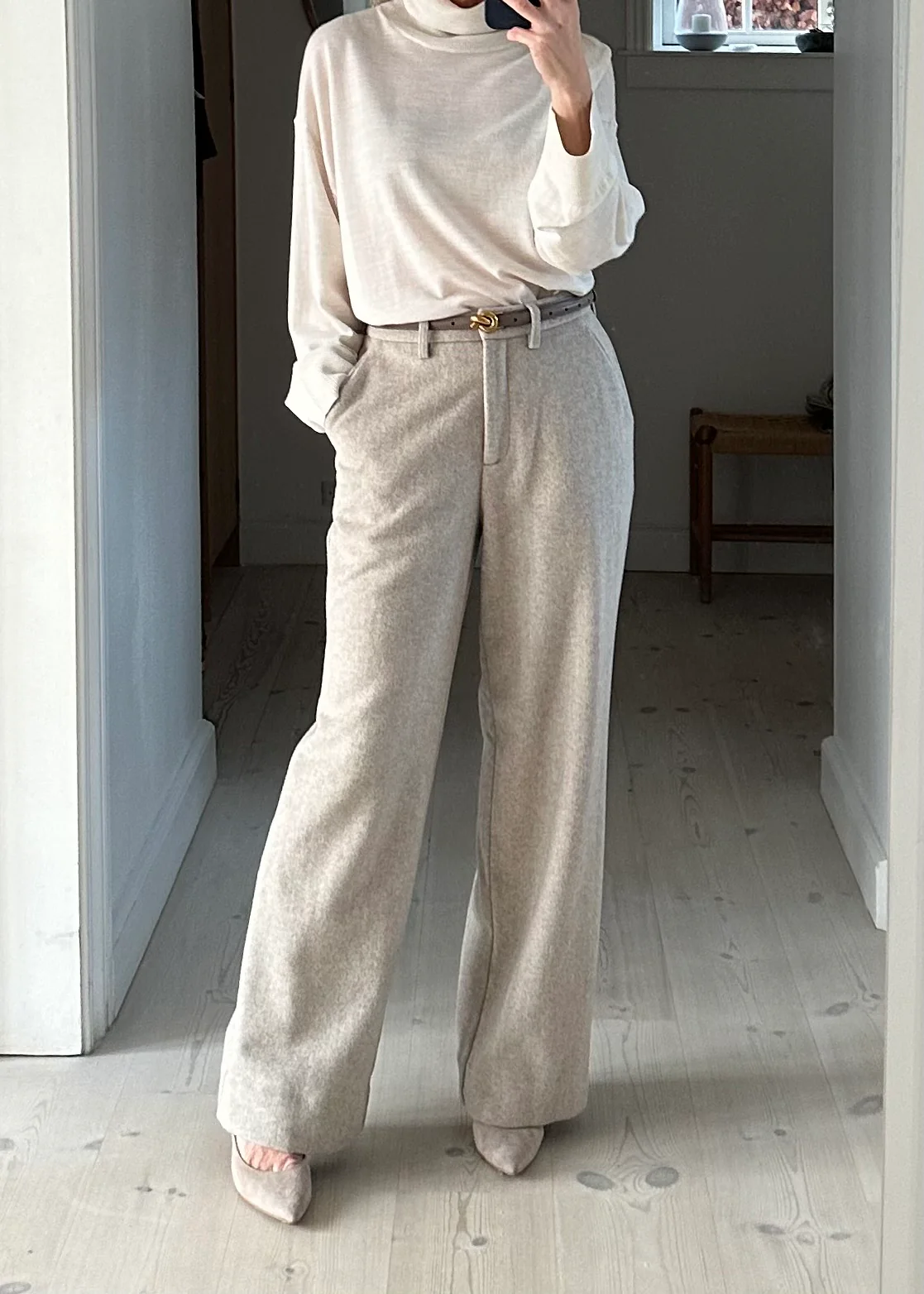 Urban Pioneers Thelma Wool Pant Sand - Image 3